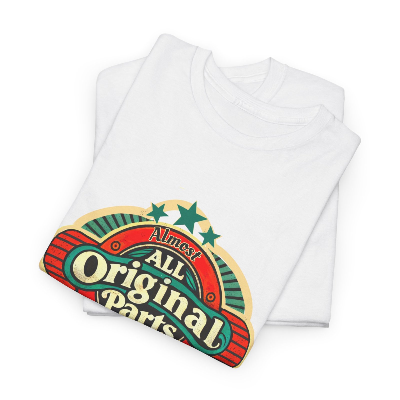 Almost All Original Parts – Funny T-Shirt for Boomers, Birthdays, and New Knees - Image 2