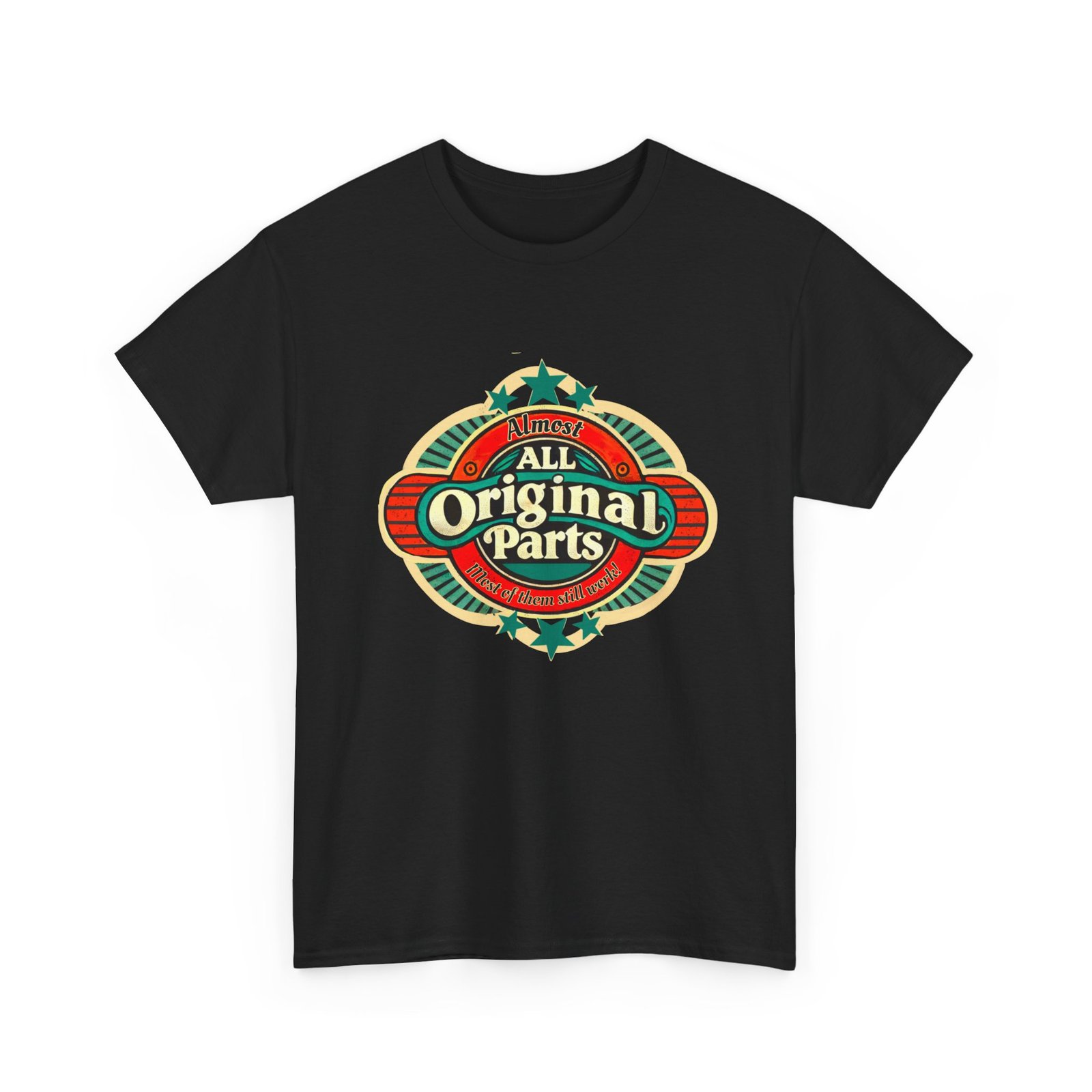 Almost All Original Parts – Funny T-Shirt for Boomers, Birthdays, and New Knees - Image 3