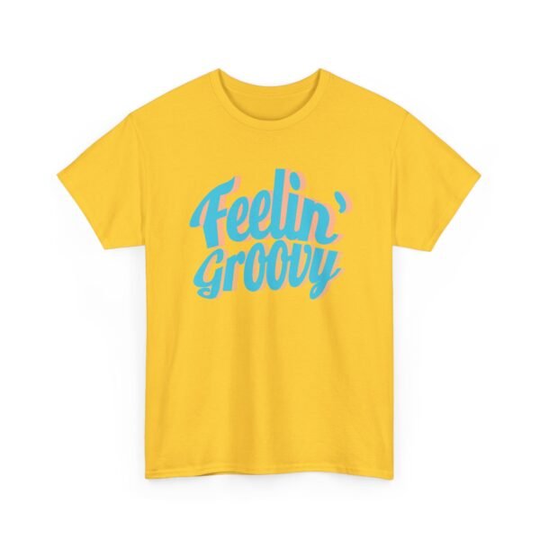 Retro Vibes Unisex Heavy Cotton Tee - Feelin' Groovy, Casual Wear, Gift for Friends, Music Festival Shirt, Summer Apparel