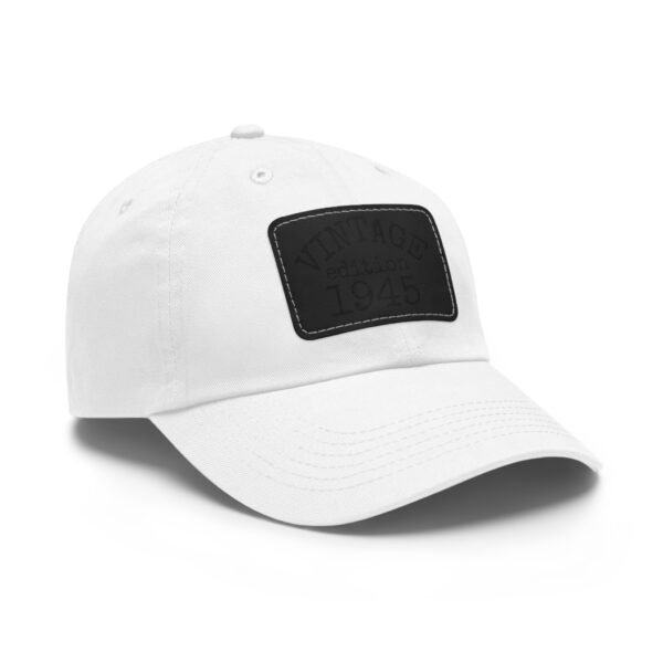 Copy of Vintage Dad Hat with Leather Patch, Casual Cap for Men, 1945 Est. Hat, Gift for Dad, Outdoor Style, Summer Fashion - Image 5