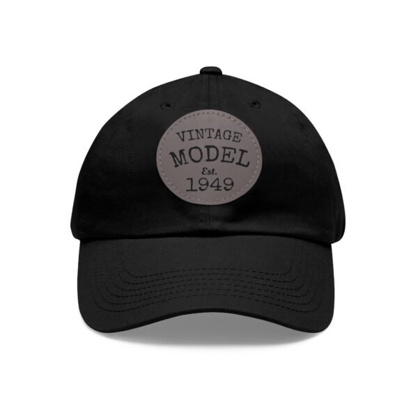 Vintage Model 1949 Hat – Boomer Legend Stylish Dad Hat with Customizable Leather Patch, Casual Cap for Dads, Father's Day Gift, Summer Accessory, Unisex Hat - Image 3