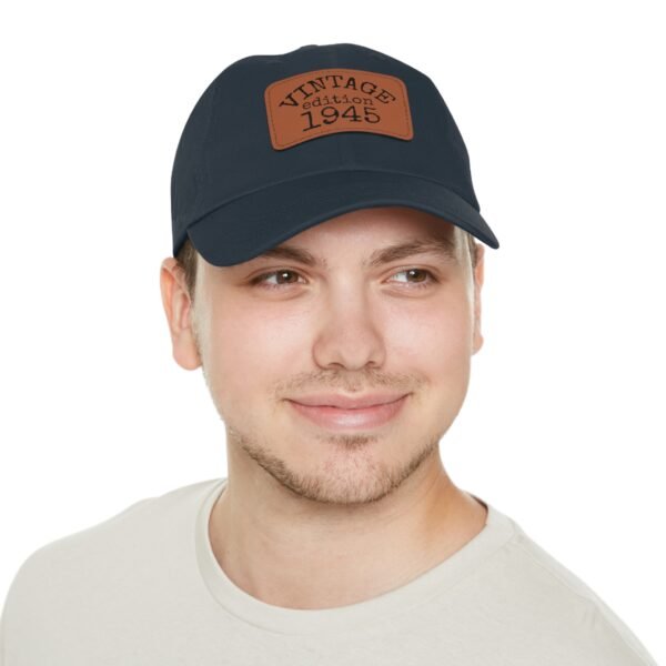 Copy of Vintage Dad Hat with Leather Patch, Casual Cap for Men, 1945 Est. Hat, Gift for Dad, Outdoor Style, Summer Fashion - Image 12
