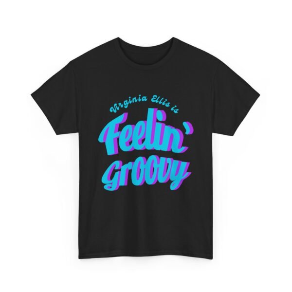 Feelin’ Groovy Personalized Retro T-Shirt – 1960s Typography Birthday Gift with Name - Image 3