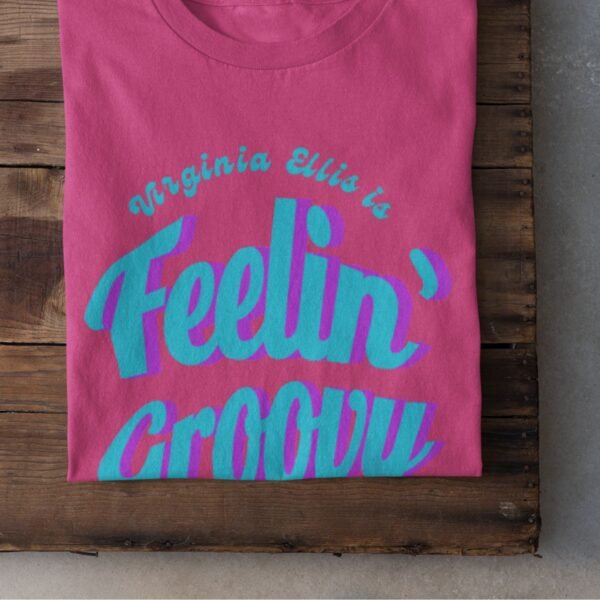 Feelin’ Groovy Personalized Retro T-Shirt – 1960s Typography Birthday Gift with Name - Image 4