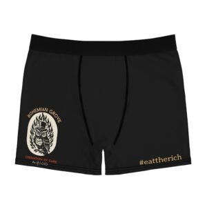 Bohemian Grove Men's Boxer Briefs - Fun, Unique Underwear, #eattherich, Comfy Boxers, Gift for Him, Everyday Wear