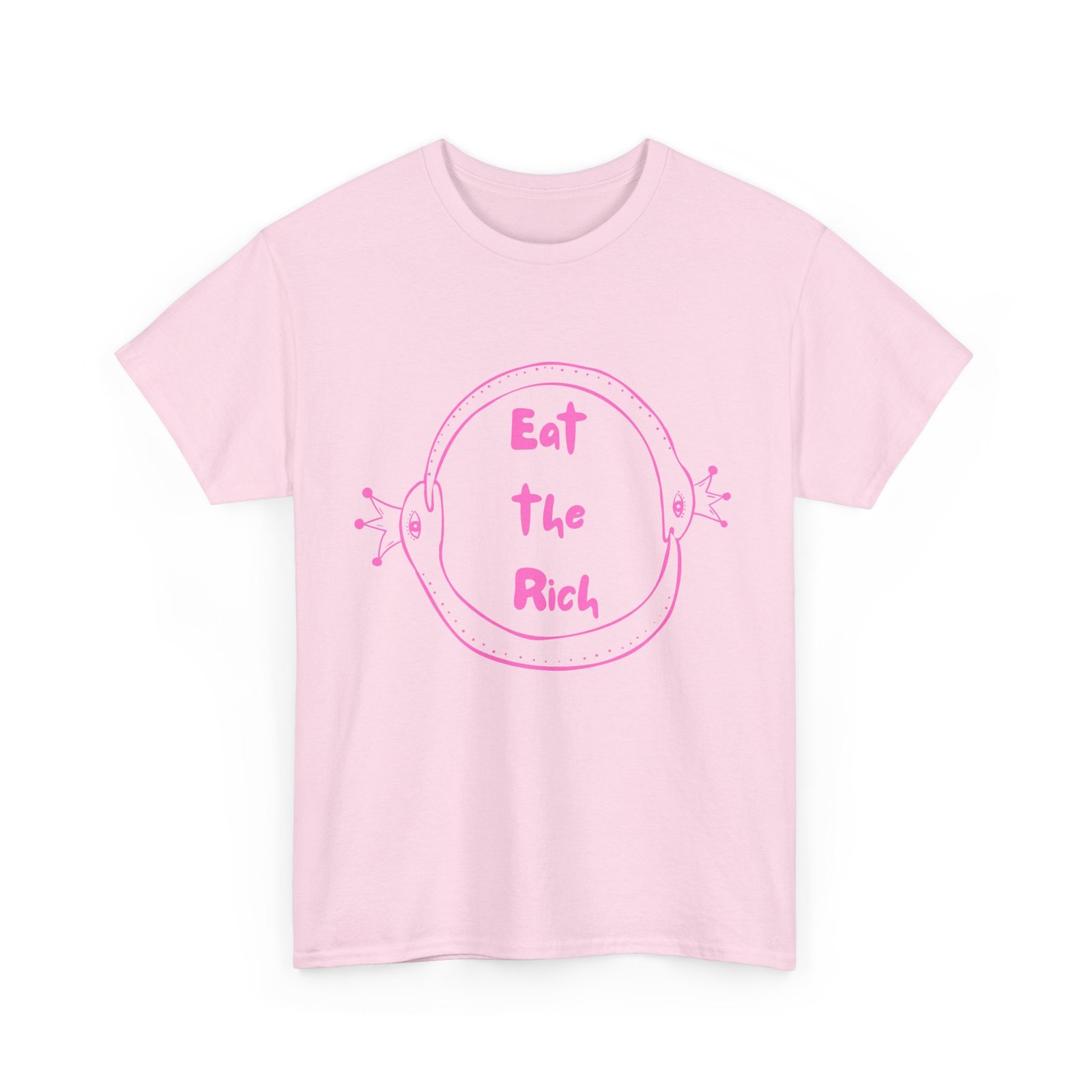 Unisex Cotton Tee with 'Eat the Rich' Design, Casual Wear, Social Statement Shirt, Perfect for Activists, Gift for Friends - Image 5