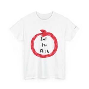 Eat the Rich T-Shirt – Pretty in Pink Snake Edition