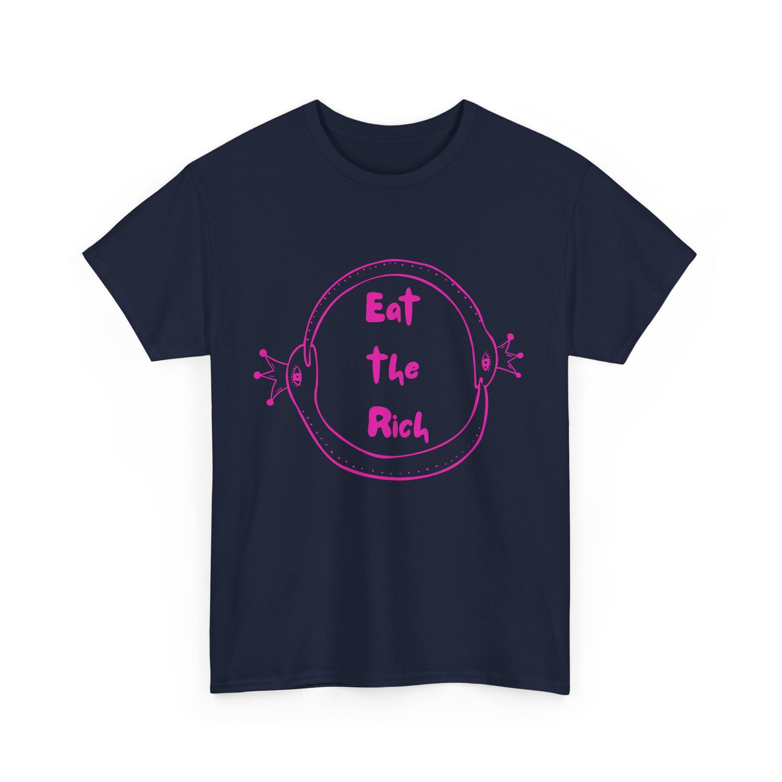 Unisex Cotton Tee with 'Eat the Rich' Design, Casual Wear, Social Statement Shirt, Perfect for Activists, Gift for Friends - Image 4