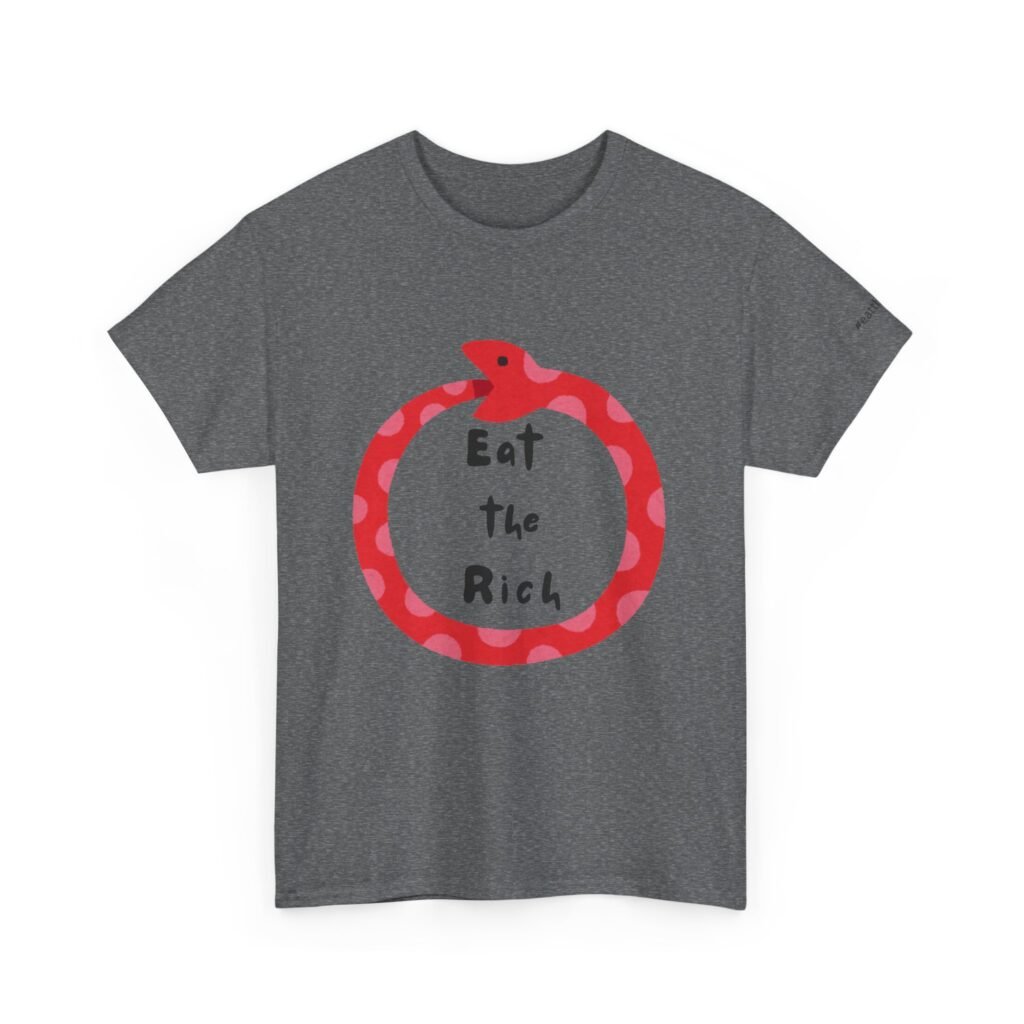 eat the Rich Pink dot snake t mock up