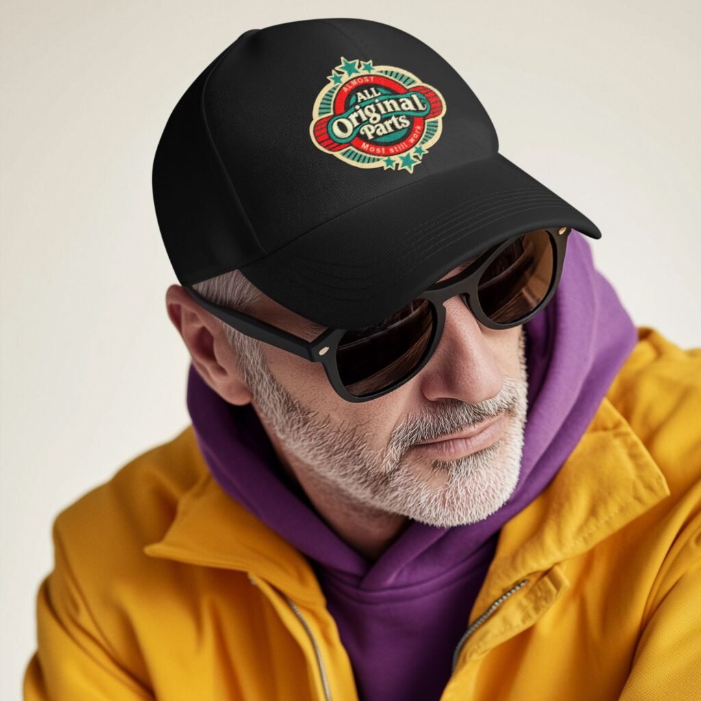 Mock up man in black Almost All original parts Dad Hat