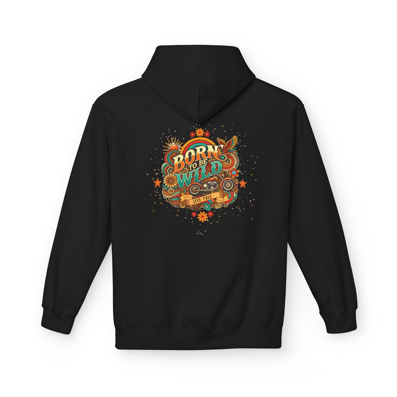 Born to Be Wild Hoodie — Retro Motorcycle Vintage Graphic Hoodie