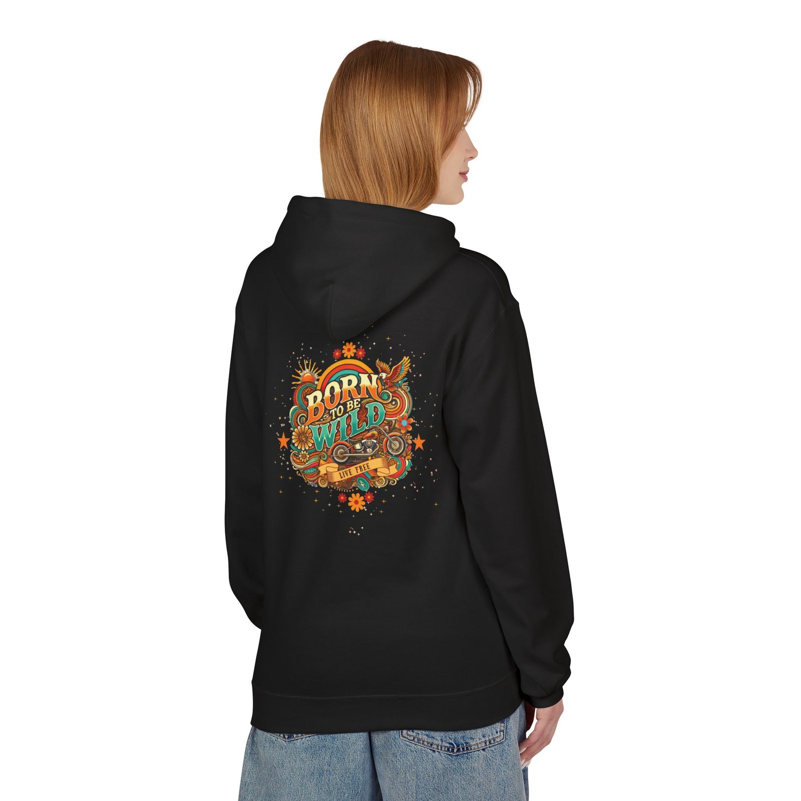 Born to Be Wild Hoodie — Retro Motorcycle Vintage Graphic Hoodie - Image 3