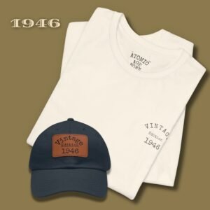 80th Birthday Bundle Hat and T shirt 1946
