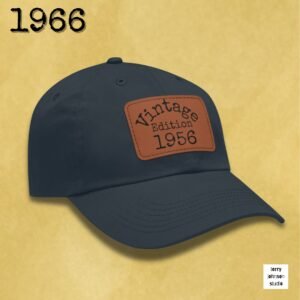 Vintage Edition 1966 Leather Patch Dad Hat