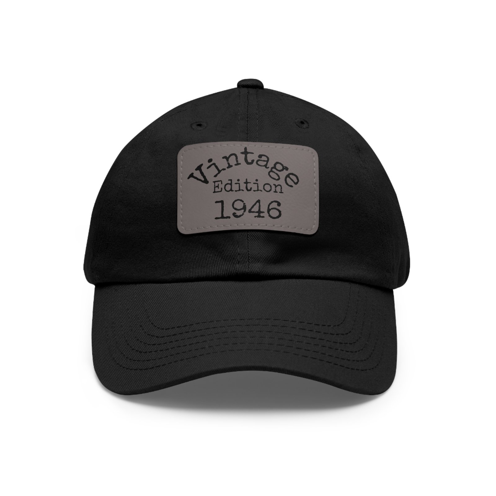 Vintage Edition 1946 Leather Patch Dad Hat - Image 5