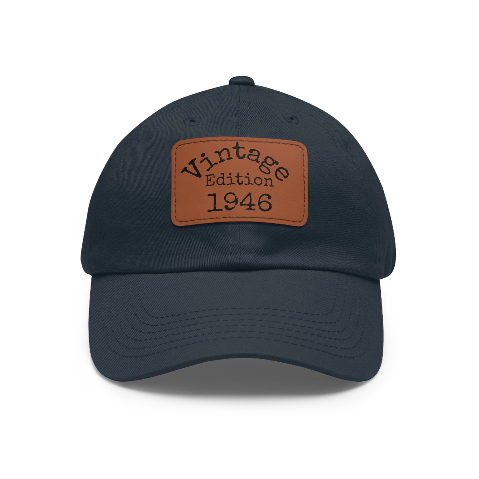 Vintage Edition 1946 Leather Patch Dad Hat - Image 2