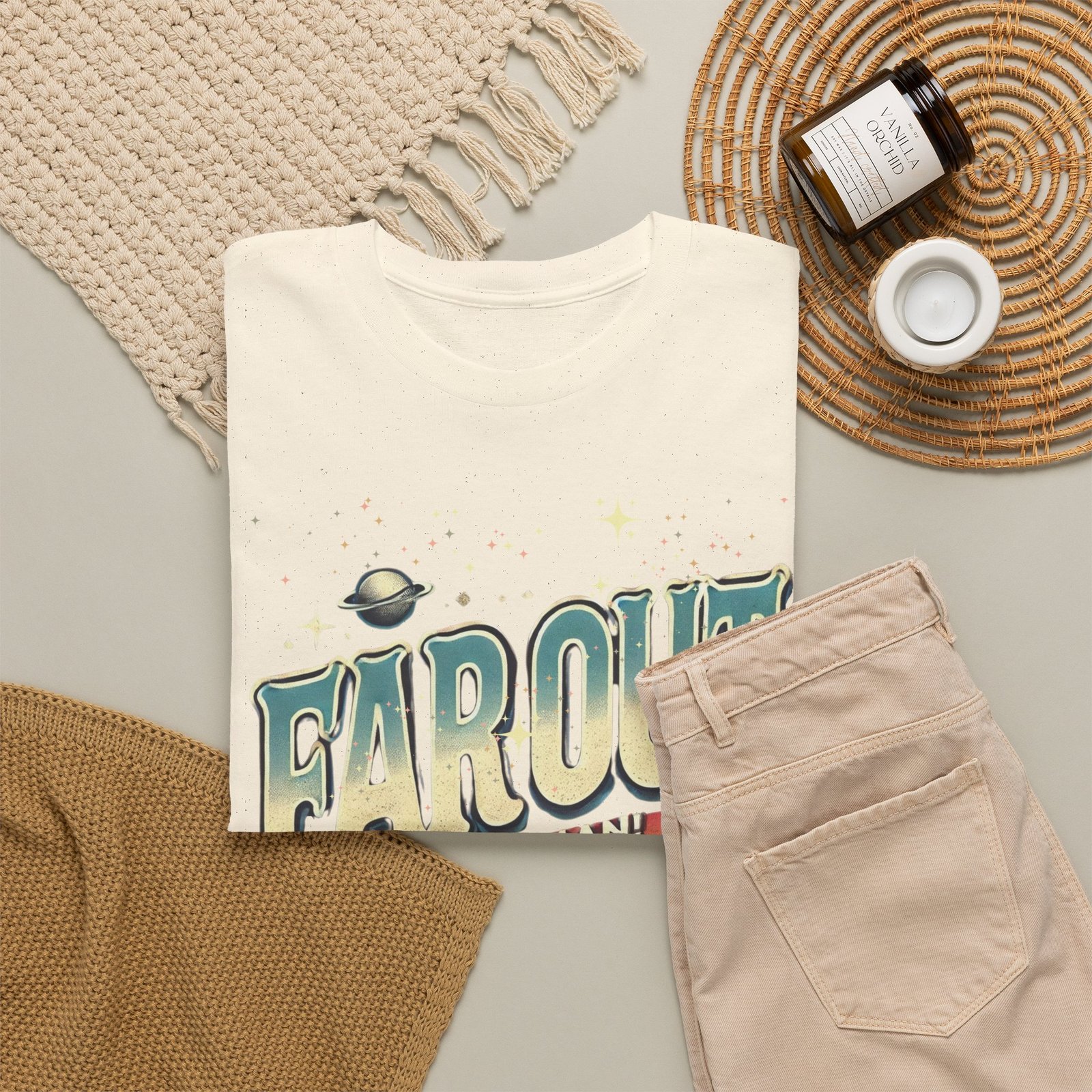 Far Out Man! Retro Flying Saucer T-Shirt – 70s Slogan Sci-Fi Gift - Image 2