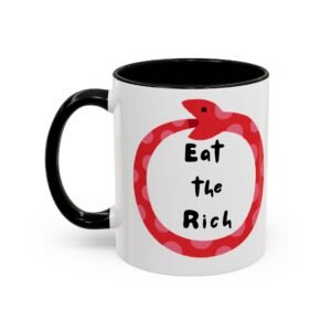 Eat The Rich Pink Ouroboros Mug